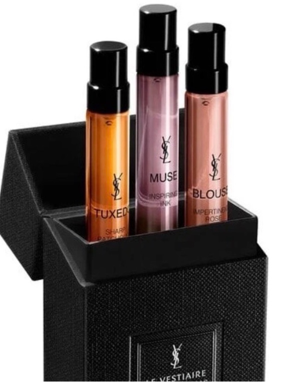 YSL Le Vestiaire body spray treatment 3 x 10ml  Tuxedo + Muse + Blouse new